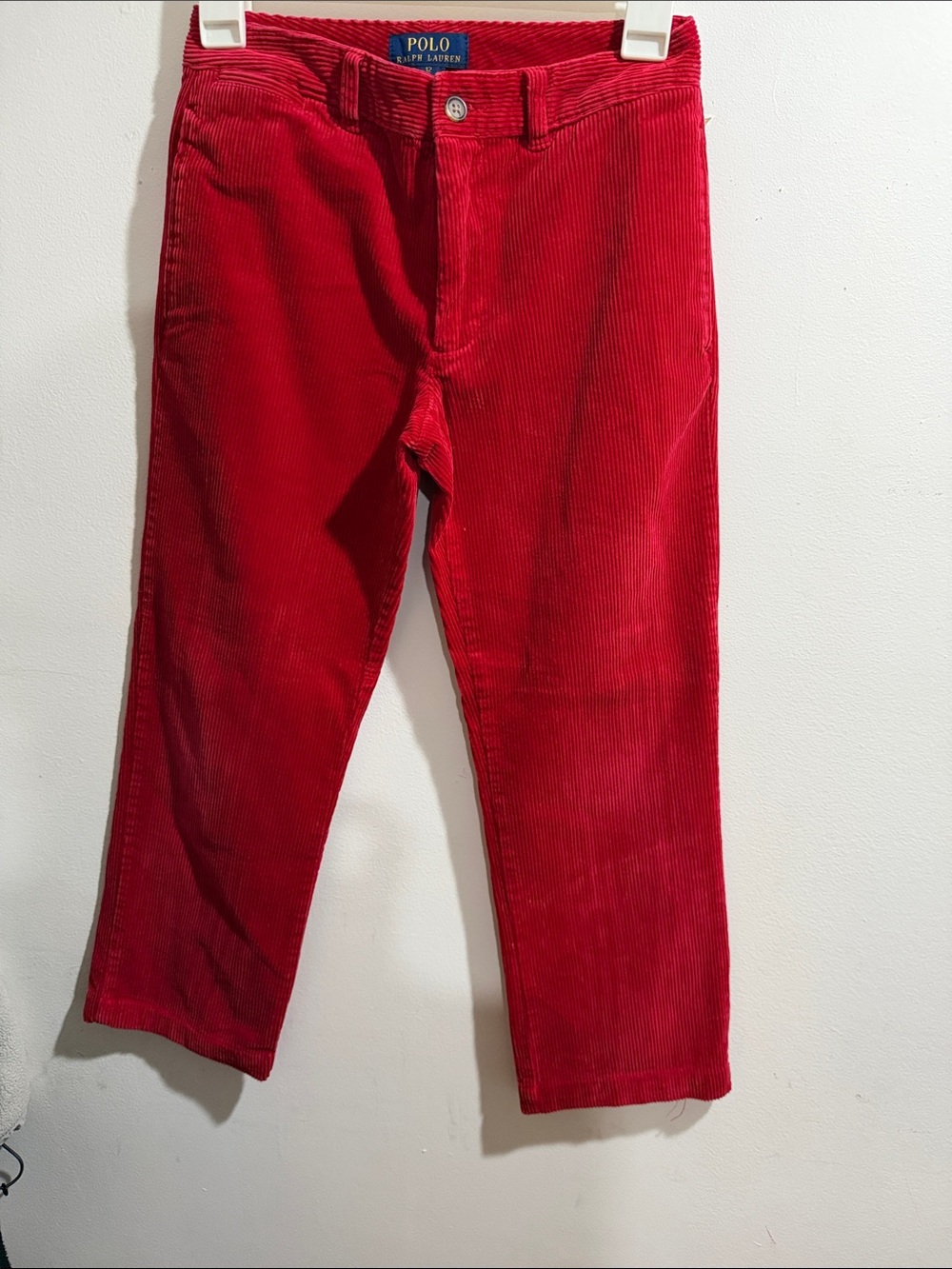 Polo by Ralph Lauren Red Corduroy Kids Pants